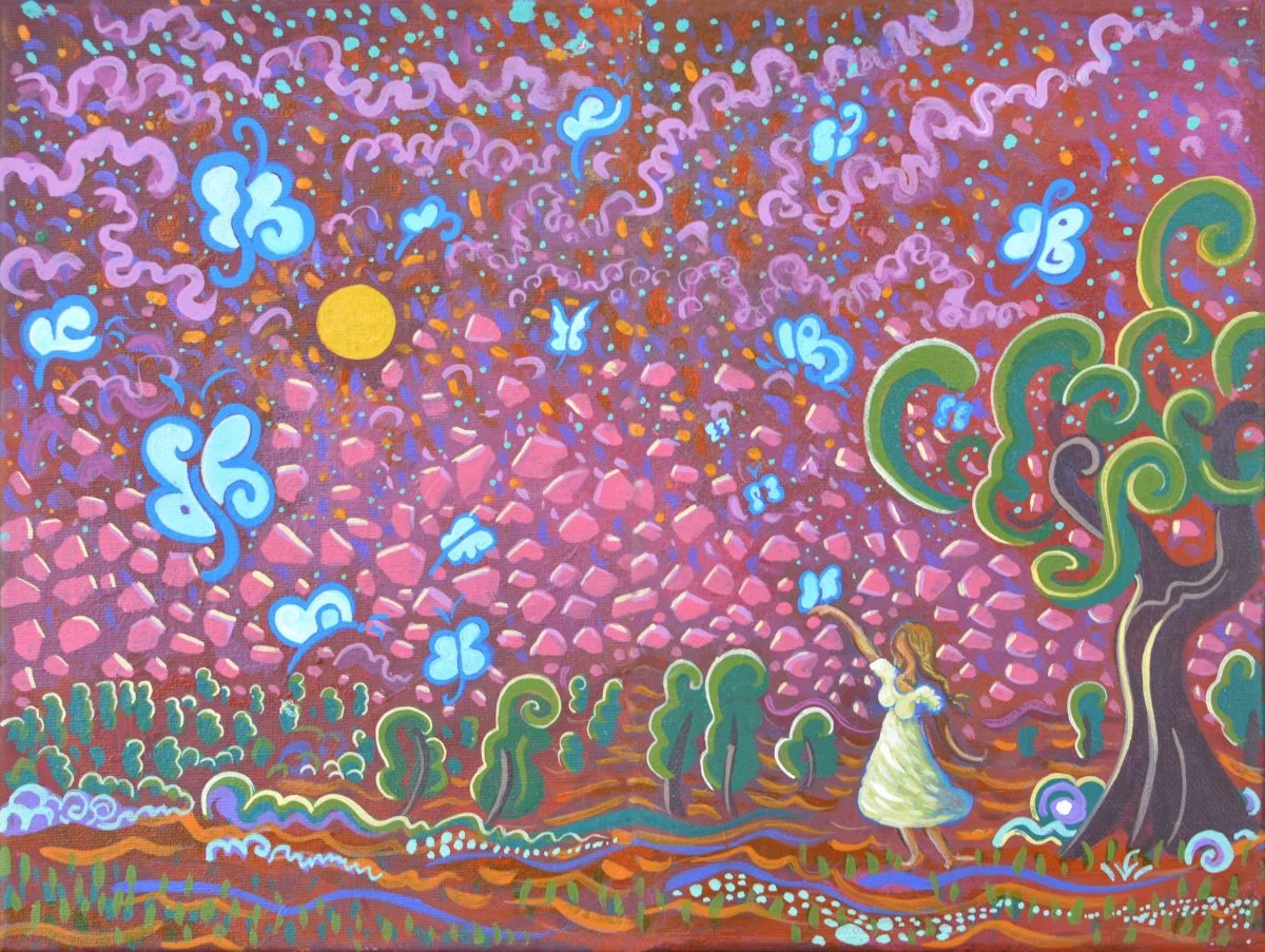 N46- Blue Butterflies